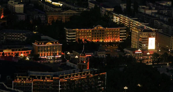 night view of the city of barcelona