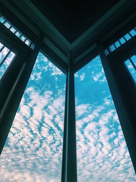 view of the sky and clouds