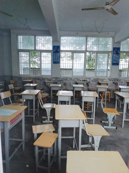 interior of a modern school classroom