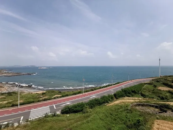 view of the road in the city of the mediterranean sea in the north of israel