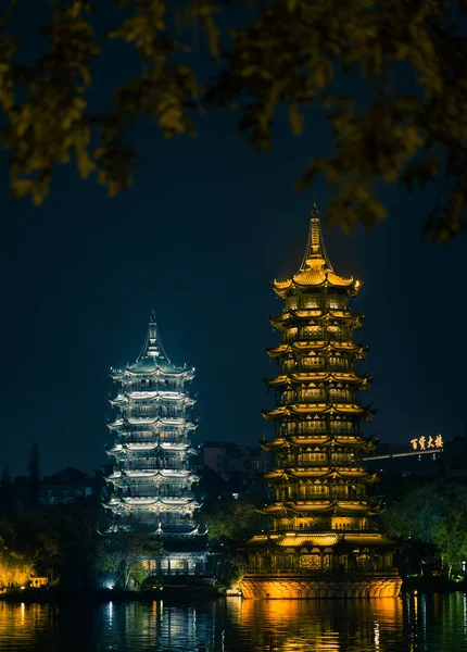 stock image the temple of the city of the most famous landmark in the evening