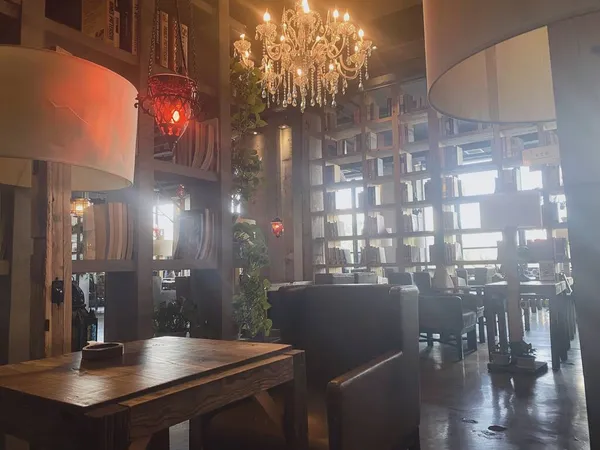 interior of a restaurant in the city