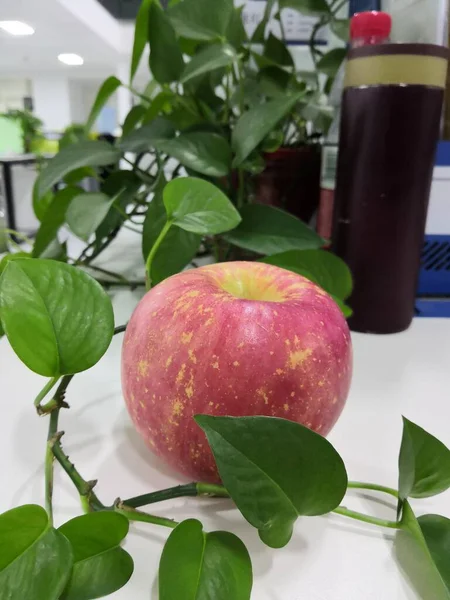 apple and green apples on a white background