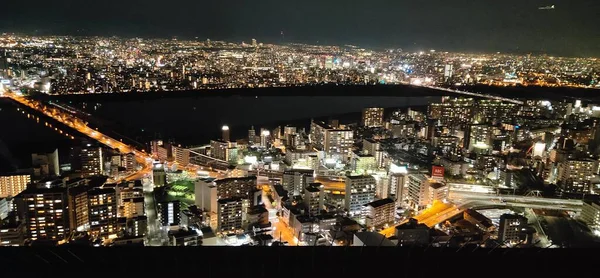 night view of the city of barcelona