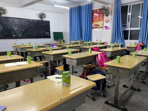 interior of a modern school classroom