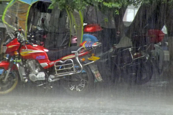 motorcycle in the city