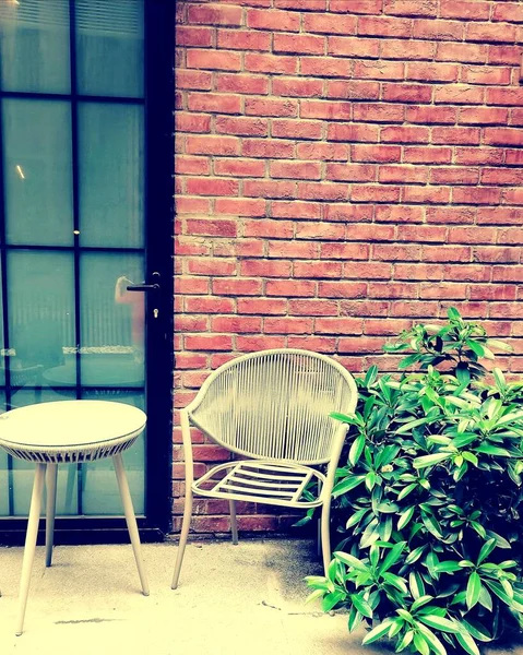 vintage chair and chairs on the street