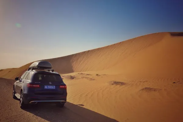 car in the desert