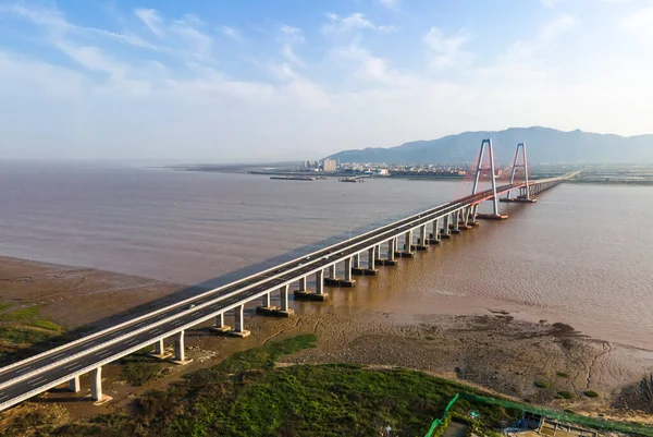 beautiful view of the sea and the bridge