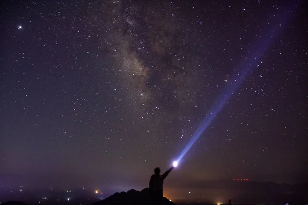 milky way galaxy in the sky, cosmic space