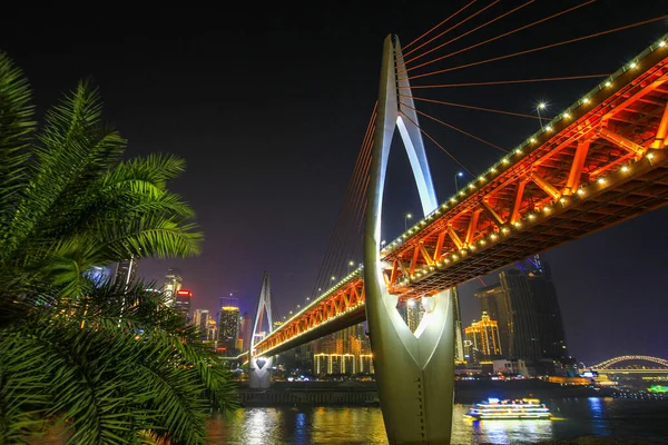 singapore, china-march 29, 2019: hong kong bridge at night