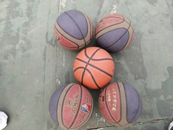 basketball ball on the floor