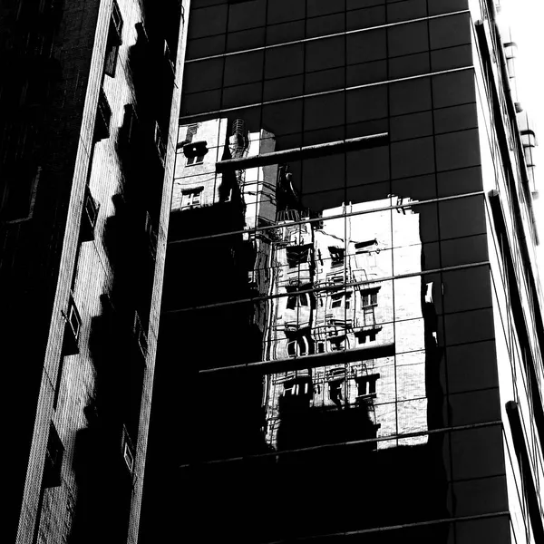 black and white architecture, abstract background