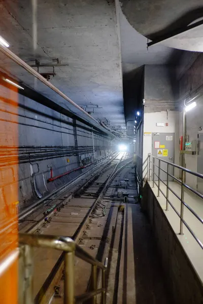 underground train station in the city