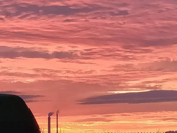 stock image beautiful sunset over the sea