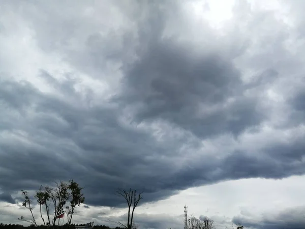 Stock image storm clouds over the sky