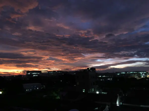 Stock image view of beautiful sunset