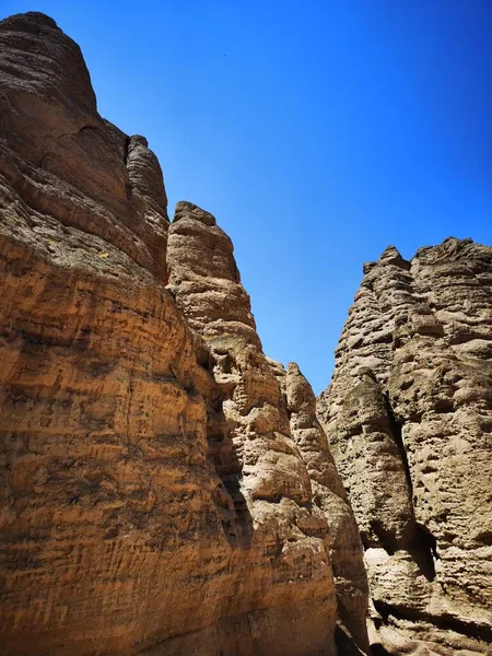 beautiful landscape of the valley of the negev desert in jordan