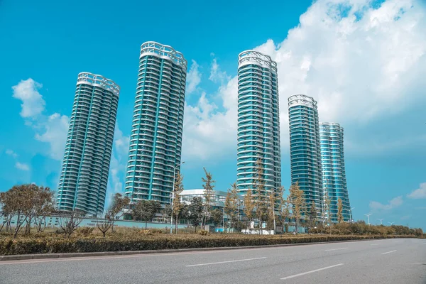 modern city buildings in the downtown of miami, florida