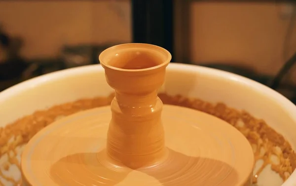 clay pottery with a jug of coffee