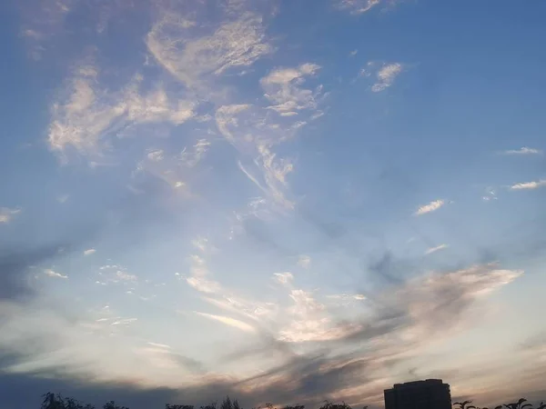 stock image beautiful sunset sky with clouds