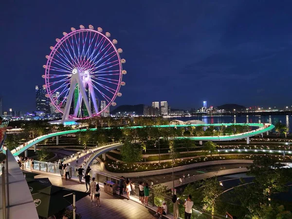 singapore, night view of the city