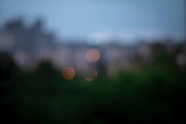 blurred city background with bokeh