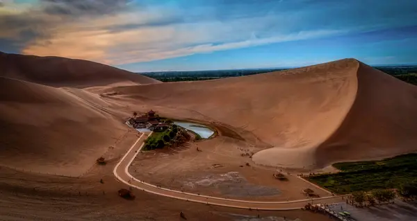 beautiful landscape of the desert in the mountains