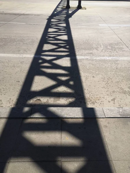 a pedestrian crossing the stairs