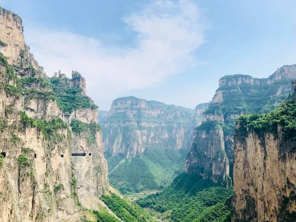 stock image beautiful landscape of the mountains of the valley of the sacred mountain