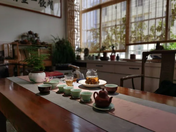 tea ceremony in the cafe