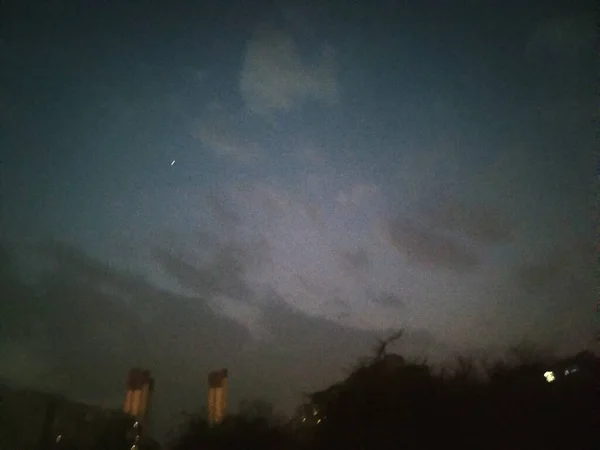 stock image night sky with clouds