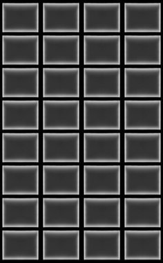 Tek renkli kare hücrelerin dikey basit çizimi birçok boş alan ile desen konseptini oluşturur