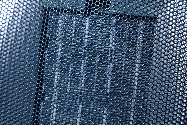 Komponentententechnik Gitterzellen Perspektivische Oberfläche Objekt Nahaufnahme Verkürzung Mit Softfokus Konzept — Stockfoto