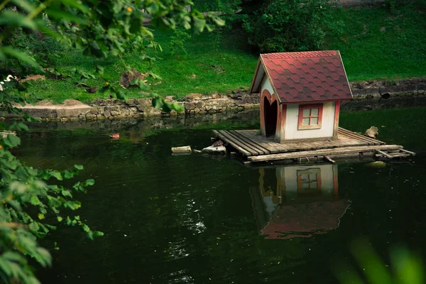 Idylický Krajinářský Park Země Jaro Čas Příroda Scénický Pohled Klidné — Stock fotografie