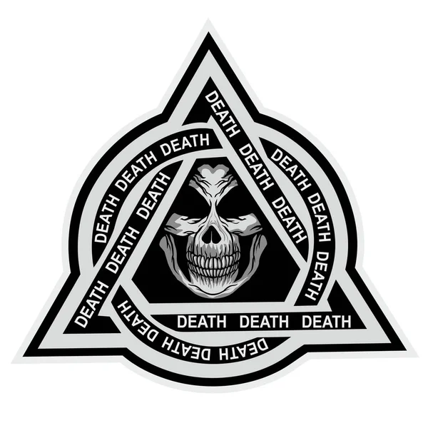 askeri iç çekiş, üçgen-kafatası, tişört tasarımı