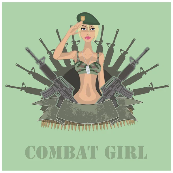 karakter, savaş kızı, düz çizim