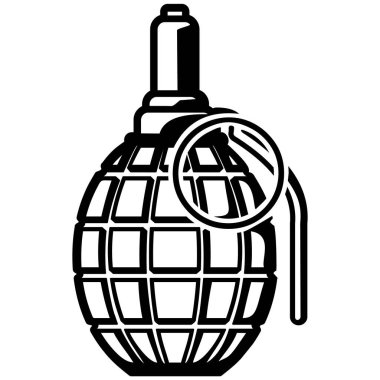 Askeri bomba, düz illüstrasyon