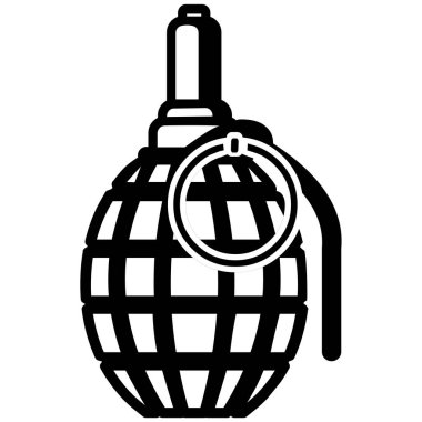 Askeri bomba, düz illüstrasyon