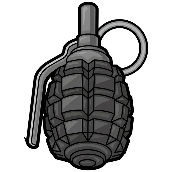 军用榴弹 平面插图 — 图库矢量图片