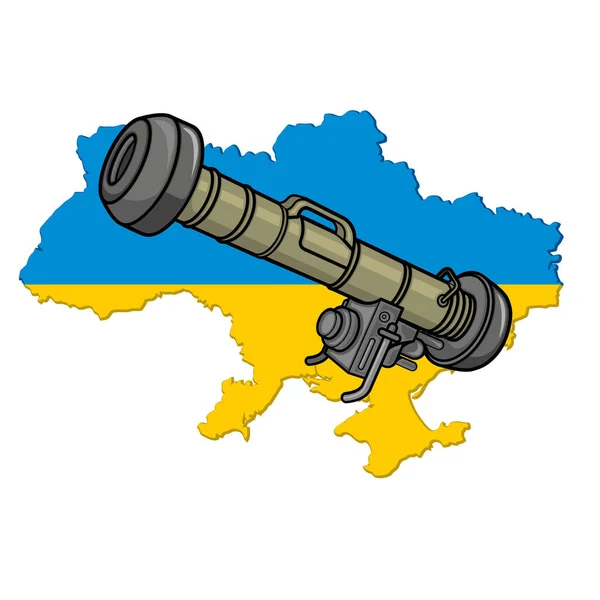 Mızrak Ukrayna Haritası — Stok Vektör