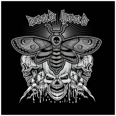 Ölüm Şahin Başlı Güve ve Kafatası