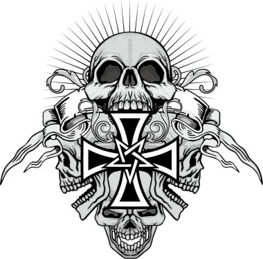 Lucifer 'in antika yüzü, grunge vintage tasarım tişörtler.