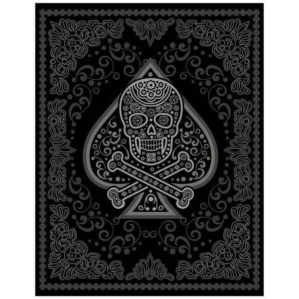 Panneau Gothique Avec Crâne Shirts Design Vintage Grunge — Image vectorielle