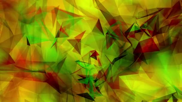 Abstrato Animação Polígono Multicolor Padrão Conceito Suave — Vídeo de Stock
