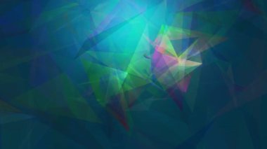 Soyut çokgen animasyonu çok renkli desen 4K pürüzsüz kavram