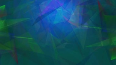 Soyut çokgen animasyonu çok renkli desen 4K pürüzsüz kavram