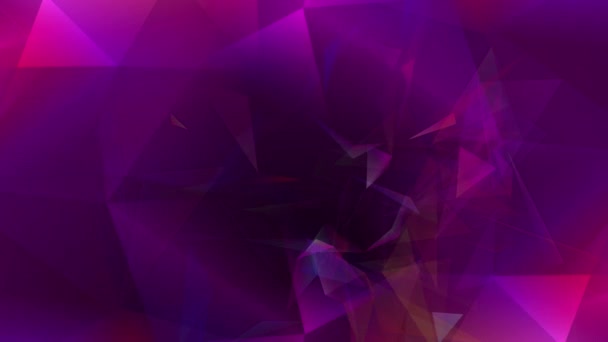 Abstrakt Polygon Animation Flerfärgad Mönster Slät Begrepp — Stockvideo
