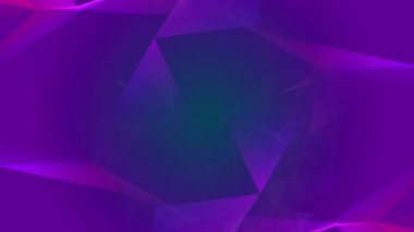 Soyut çokgen animasyonu çok renkli desen 4K pürüzsüz kavram