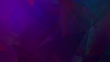 Soyut çokgen animasyonu çok renkli desen 4K pürüzsüz kavram